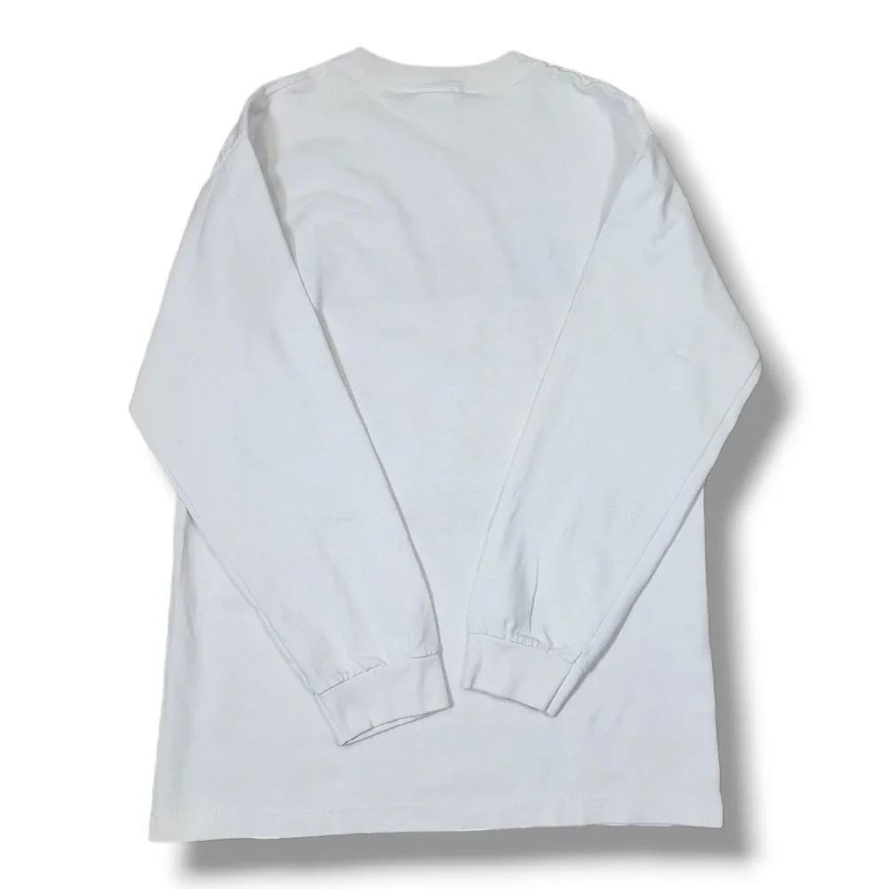 Vintage Mardi Gras JGH Blood Bank Long Sleeve‎ White AAA T-Shirt Size Meduim